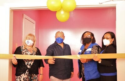 Ribbon Cutting of the Palm View Center in Belize Handover Smart Health Facility under the UKFCDO