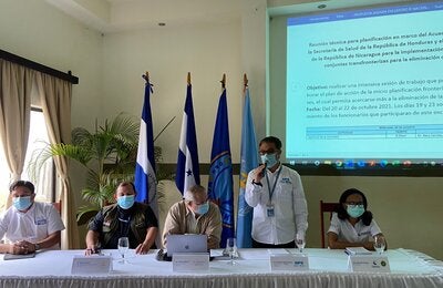 Reunión binacional Nicaragua - Honduras sobre malaria