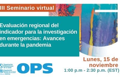 indicador para la investigación en emergencias