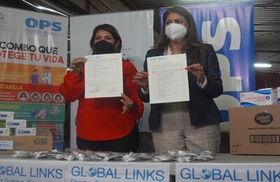 Minista de Salud y Representate OPS/OMS en Honduras