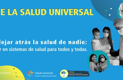 baner del evento por el Día de la Salud Universal 2021