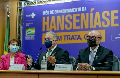 Cerimônia alusiva ao mês de enfrentamento da hanseníase no Brasil