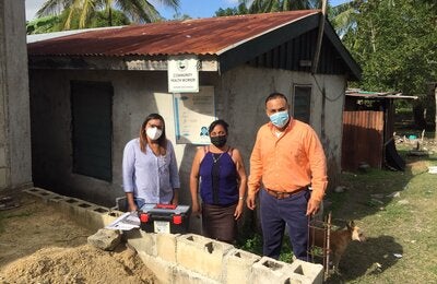 Meeting with CHW for malaria field activities