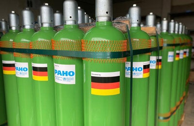 230 Steel Oxygen Tanks Donated to Suriname