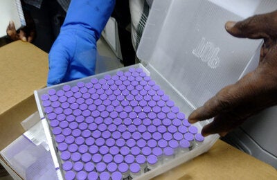 Vaccines delivered through COVAX to the Americas