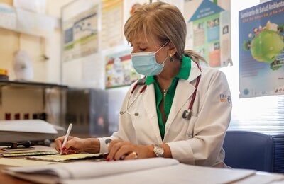 Health worker using the ICD-11