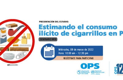 Flyer de evento sobre tabaco
