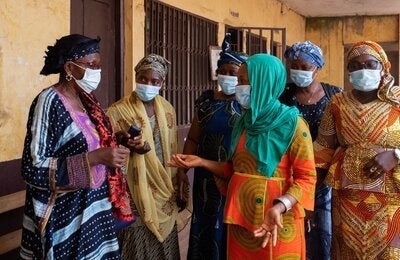 group of African women