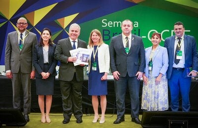 Participantes do Fórum Brasil-OCDE sobre saúde