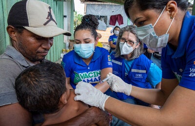 Vacunación en el terreno