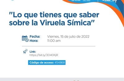 Seminario virtual: Lo que tienes que saber sobre la Viruela Símica