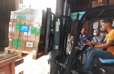 Donancion a Matanzas desde OPS Cuba