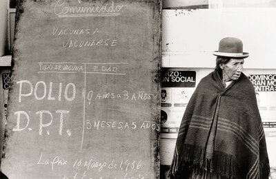 © PAHO/WHO Bolivia, La Paz | 1986. Immunization campaign.