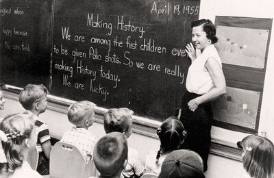 © OPS/OMS Estados Unidos | 1955. Haciendo historia: Los primeros niños en recibir la vacuna contra la polio.