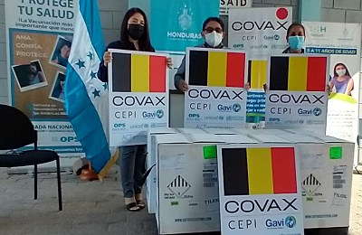 Entrega de vacunas COVAX-Bélgica