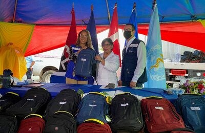 Donación de equipamiento básico para zonas del caribe