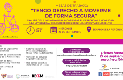 Mesas de trabajo “Tengo derecho a moverme con seguridad