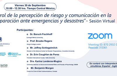 El rol de la percepción de riesgo y comunicación en la preparación ante emergencias y desastres