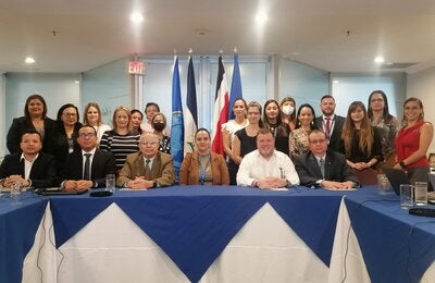 Participantes de la reunión bilateral de Costa Rica y Nicaragua