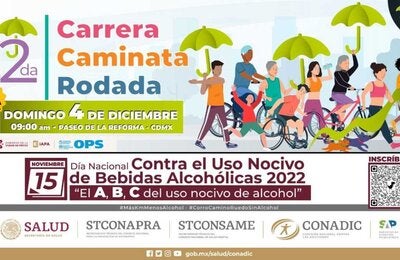 2da. Carrera-Caminata-Rodada en conmemoración del Día Nacional contra el Uso Nocivo de Bebidas Alcohólicas 2022