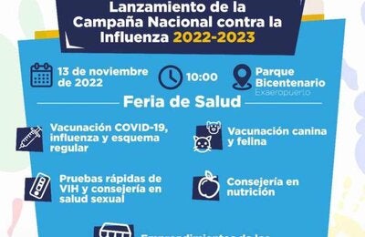 Ecuador presentará la Campaña Nacional de Vacunación contra la Influenza que llegará a más de 4.8 millones de personas
