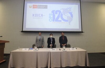 Representantes de la OPS, MINSA y KOICA