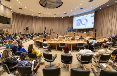 Auditório do escritório da OPAS no Brasil