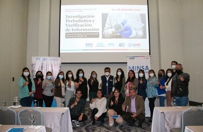 Participantes del taller para periodistas y comunicadores