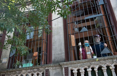 El inicio de la pandemia determinó que la población uruguaya debió aprender en poco tiempo a vivir bajo una dinámica distinta sin precedentes. Fotógrafo: Javier Noceti Medio: Montevideo Portal