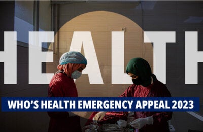 WHO Health Emergency Appeal 2023