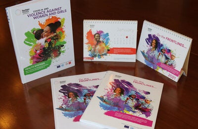 Communications products to strengthen capacities in health care and support for survivors of violence against women.