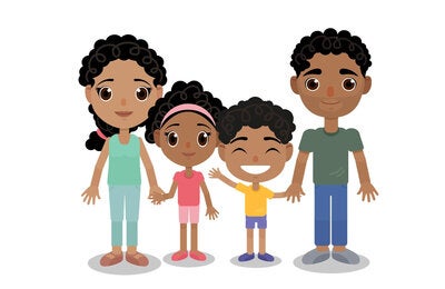 Illustration d'une famille