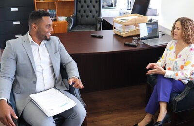 Orientation of new minister of health in Dominica