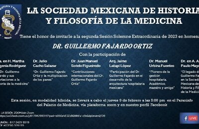 Segunda Sesión Solemne Extraordinaria de 2023 en homenaje al Dr. Guillermo Fajardo Ortiz