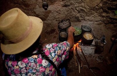 woman cooking