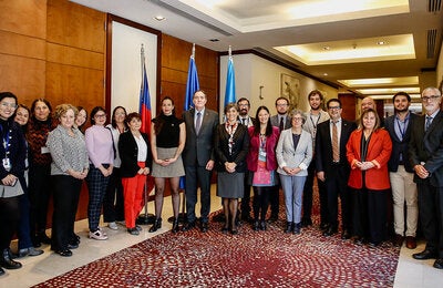 Dr. Jarbas Barbosa se reúne con máximas autoridades sanitarias de Chile 