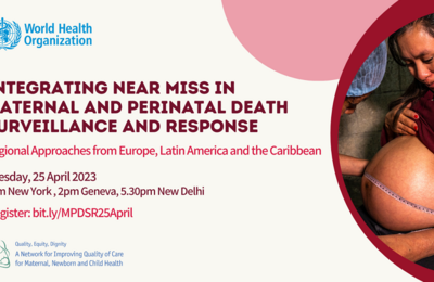 afiche de promoción con texto e imagen de embarazada