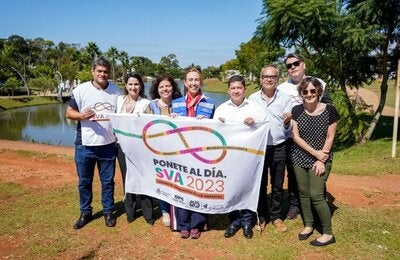 Foto de autoridades de Brasil, Argentina y de OPS