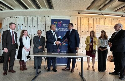 Assinatura de acordo entre Fiocruz e OMS