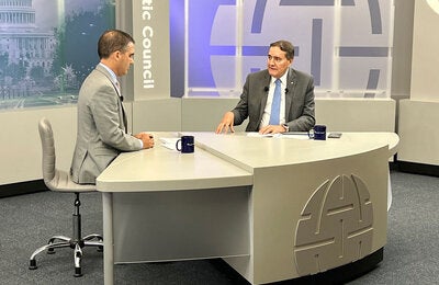 Dr. Jarbas Barbosa Speaking at a dialogue with the Atlantic Council 