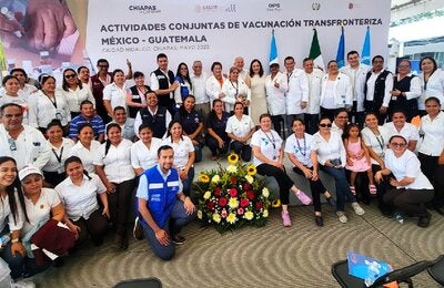Vacunación trasfronteriza México-Guatemala
