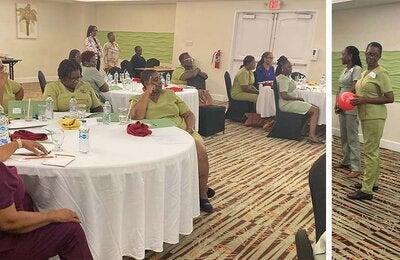 Nurses being trained