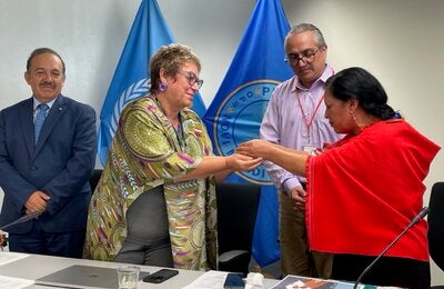 Participantes en la reunión de la Red de Conocimiento Indígena