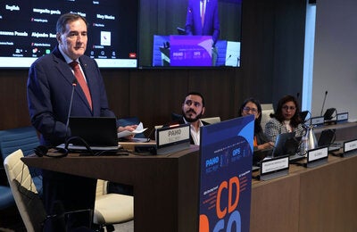 Jarbas Barbosa, destacó su compromiso por reforzar la cooperación con el Consejo de Salud de Centroamérica y República Dominicana (COMISCA) del Sistema de Integración Centroaméricano (SICA) con el fin de mejorar la salud de sus poblaciones