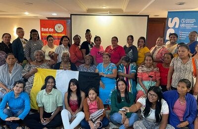 Grupo mujeres indígenas y afrohondureñas