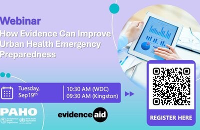 Banner webinar How Evidence Can Improve Urban Health Emergency Preparedness