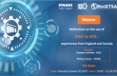 Reflections on the use of RWE in HTA: experiences from England and Canada
