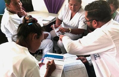 Llenado de historia clínica