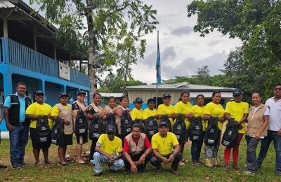 Colaboradores voluntarios para eliminar la malaria en la Moskitia hondureña
