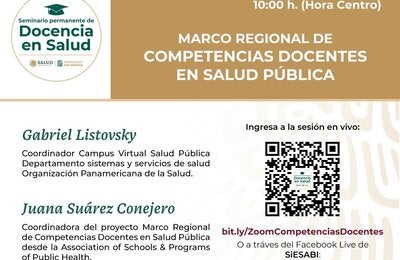 Seminario Virtual: Marco Regional de Competencias en Salud Pública